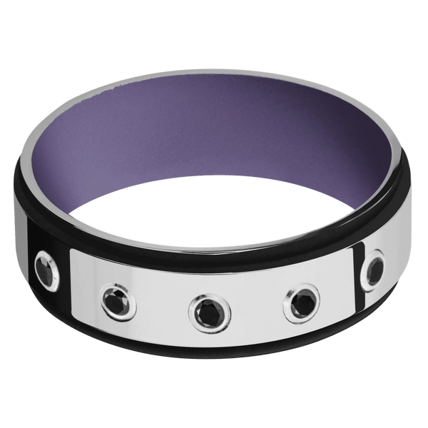 Cobalt Chrome + Polish , Polish Finish + Bright Purple Emblem