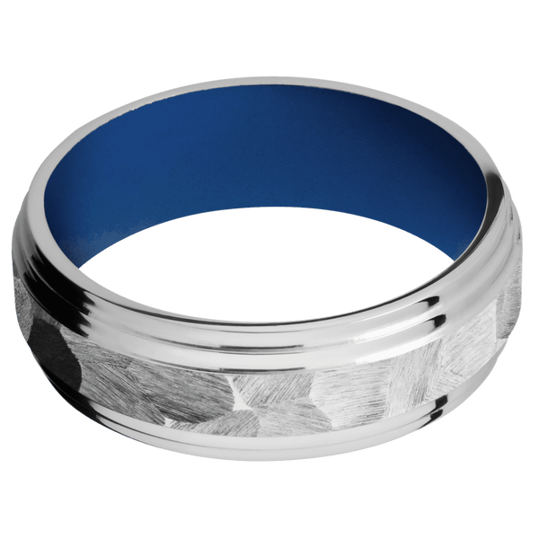 Cobalt Chrome + Rock , Polish Finish + Royal Blue Emblem