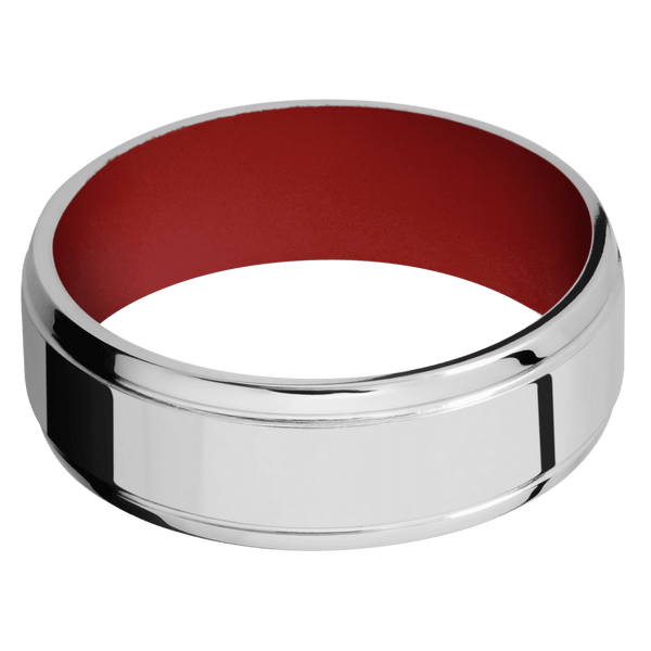 Cobalt Chrome + Polish , Polish Finish + USMC Red Emblem