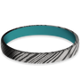 Damascus Steel + Teal Cerakote + Acid Finish