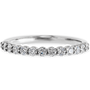 Eternity 14k White Gold + White Diamonds