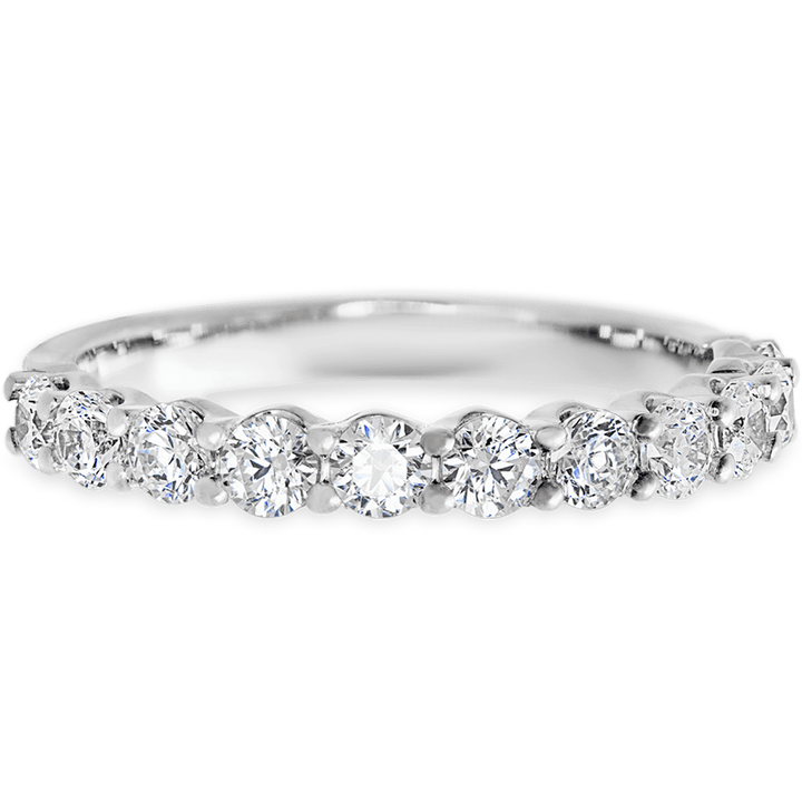 Eternity 14k White Gold + White Diamonds Womens Wedding or Everyday Ring
