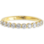 Dotted Yellow Gold + White Diamonds