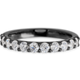 Half Eternity Zirconium + White Diamonds