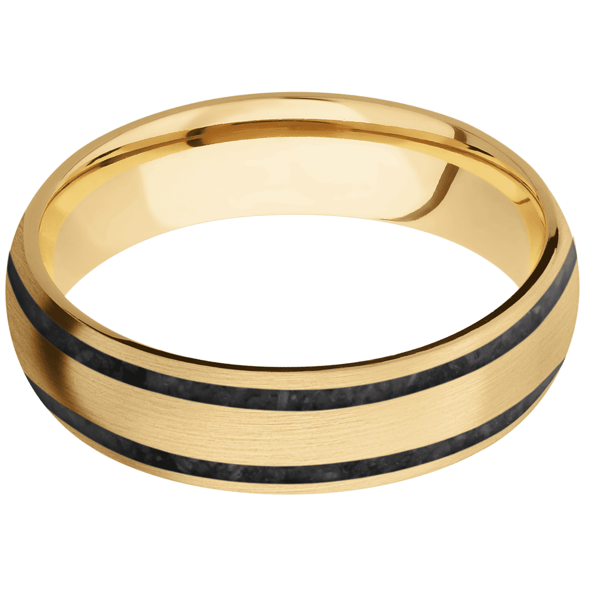 10K Yellow Gold + Satin Finish