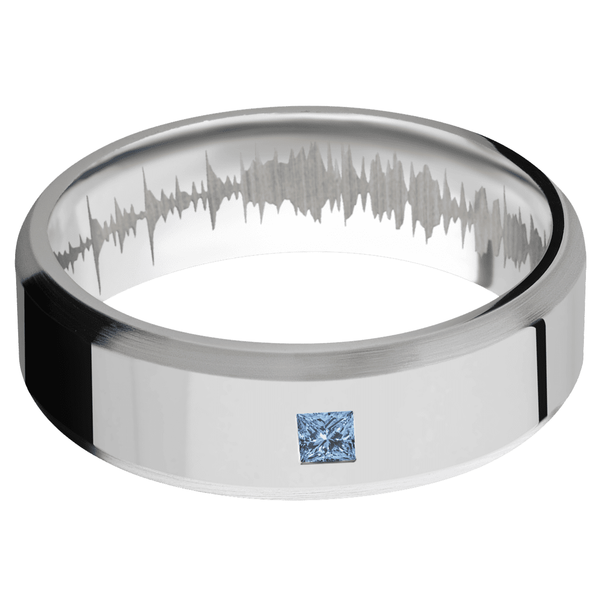 10K White Gold + Polish , Satin Finish