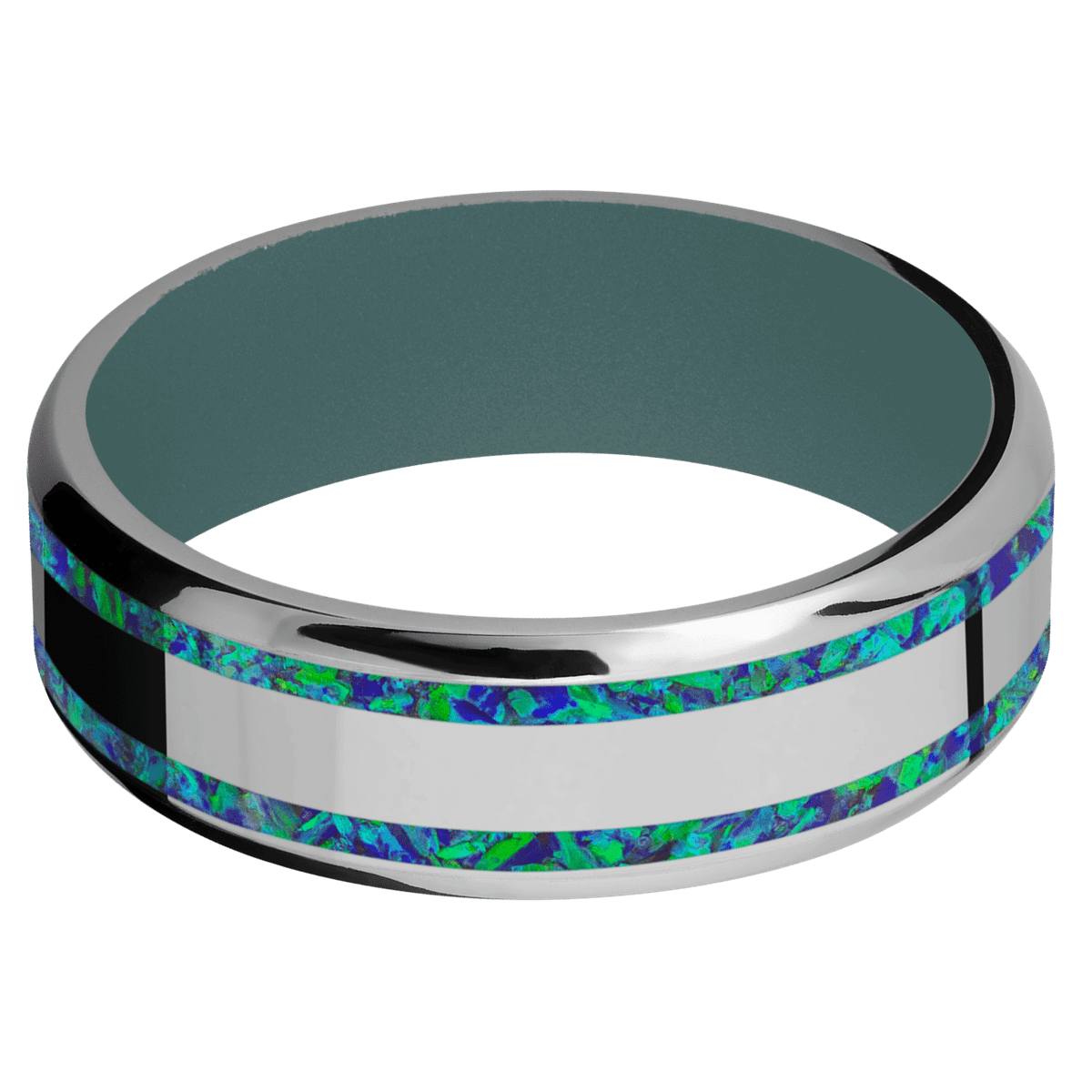 Titanium + Polish , Polish Finish + Northern Lights