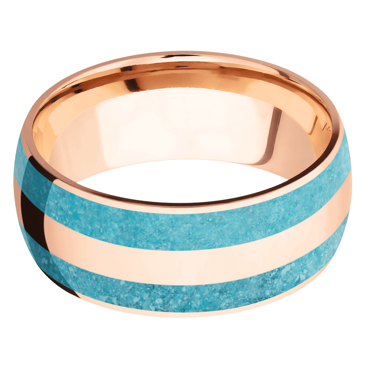 18K Rose Gold + Polish Finish