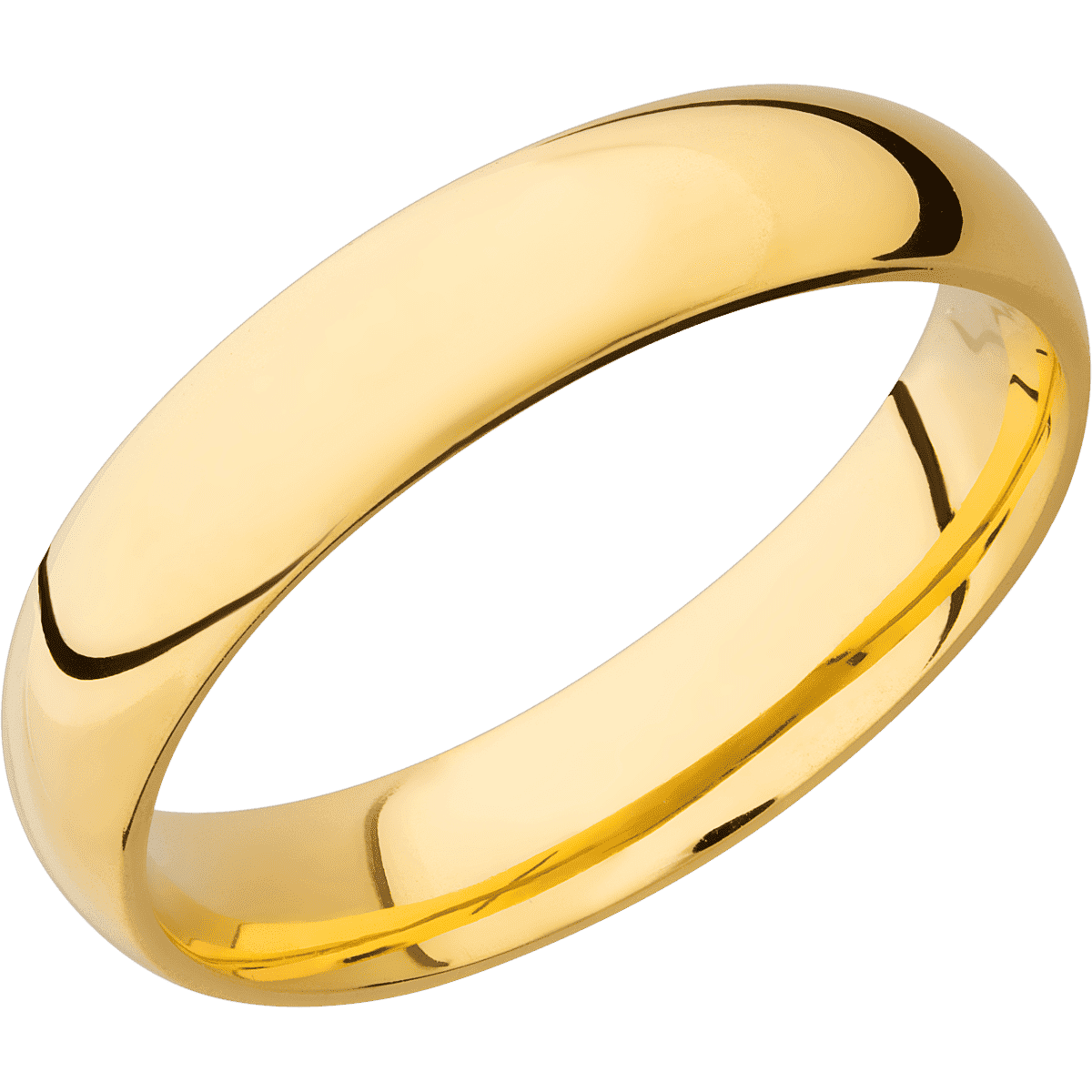 14K Yellow Gold + Polish Finish