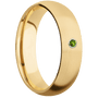 10K Yellow Gold + Machine Finish