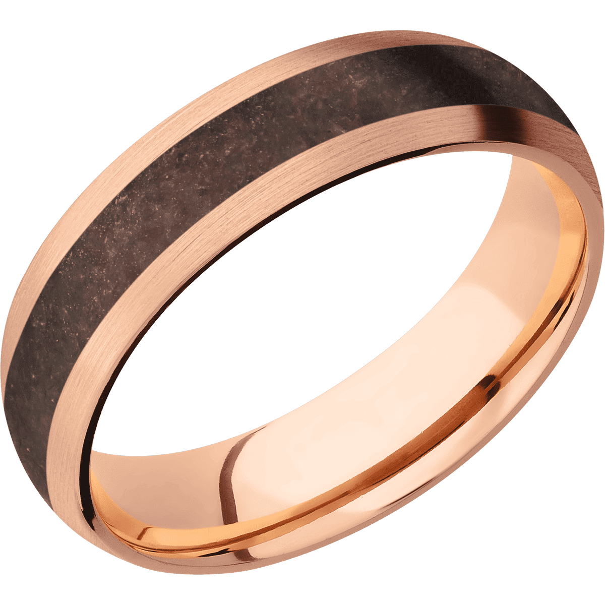 10K Rose Gold + Satin Finish