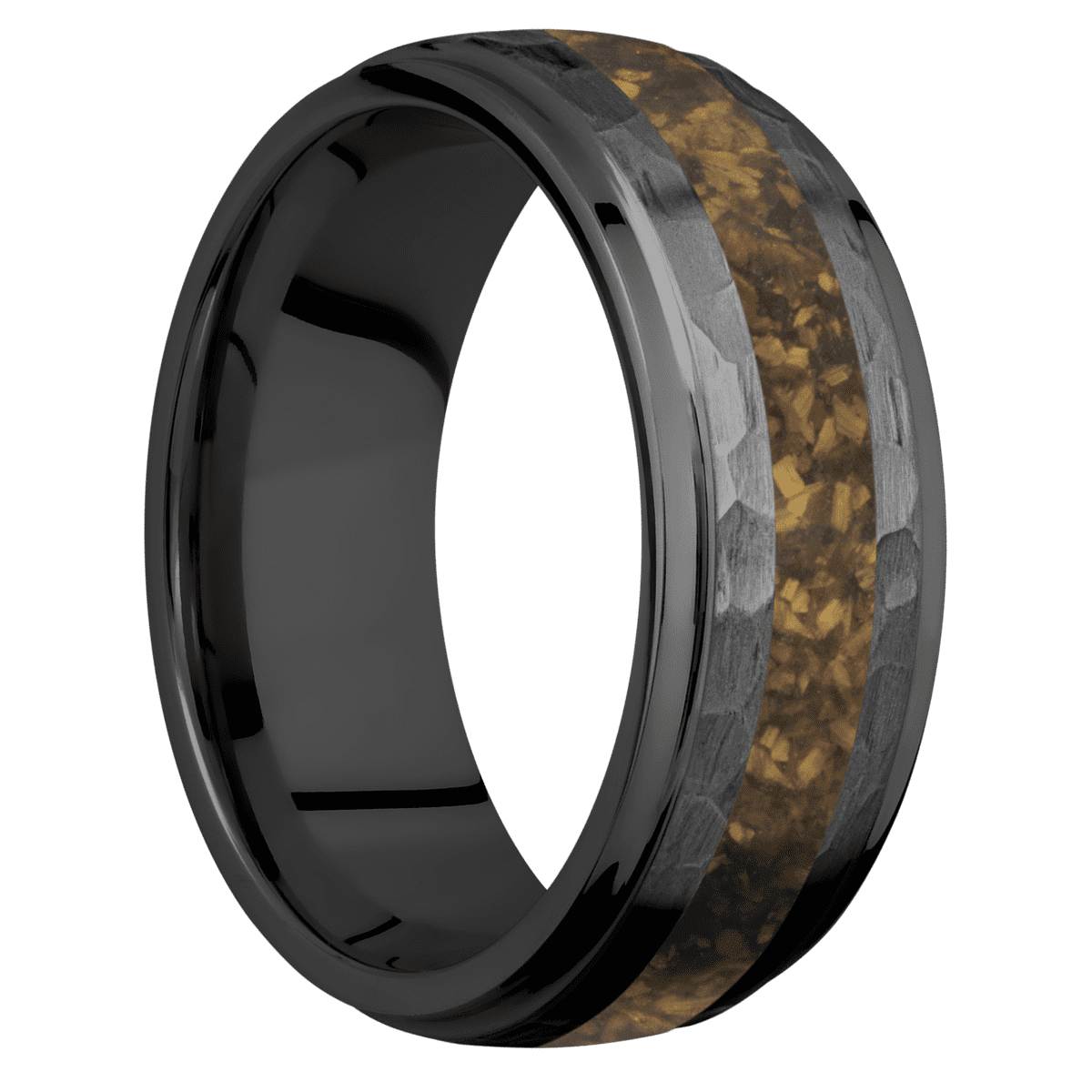 Zirconium + Hammer , Polish Finish