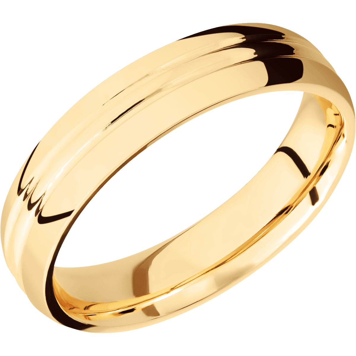 18K Yellow Gold + Polish , Polish Finish