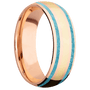 10K Rose Gold + Polish Finish