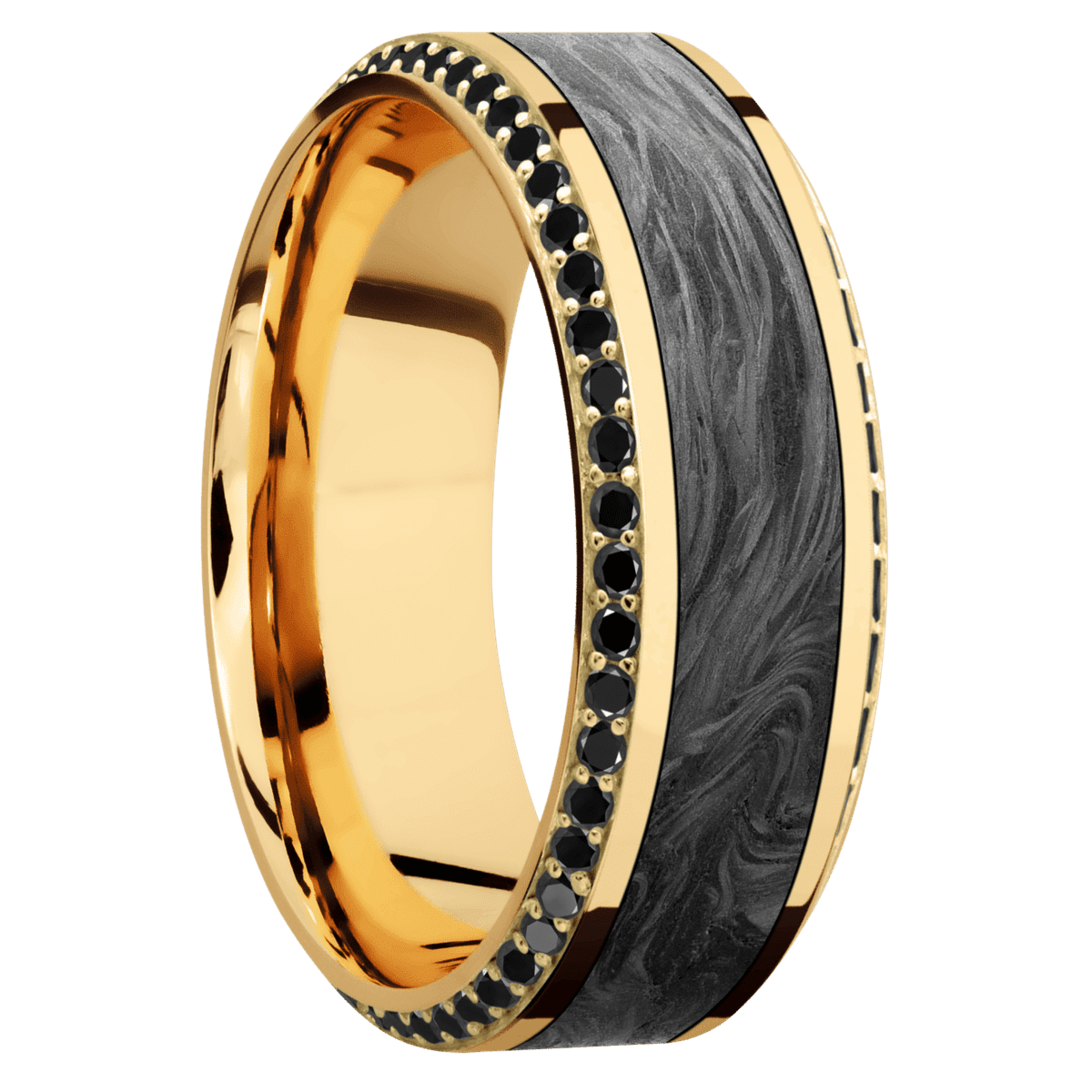 14K Yellow Gold + Polish , Polish Finish