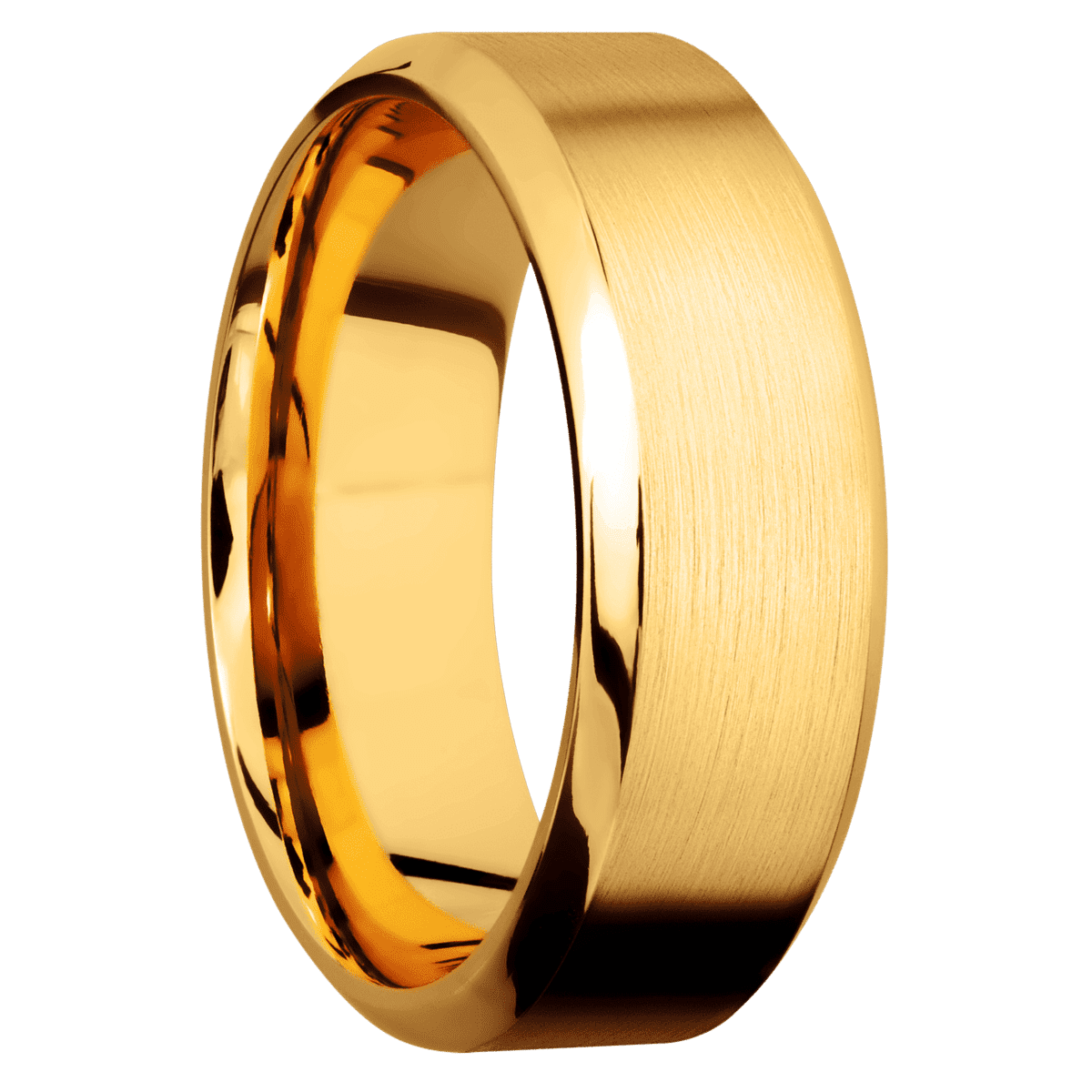 22K Yellow Gold + Satin , Polish Finish