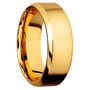 22K Yellow Gold + Satin , Polish Finish