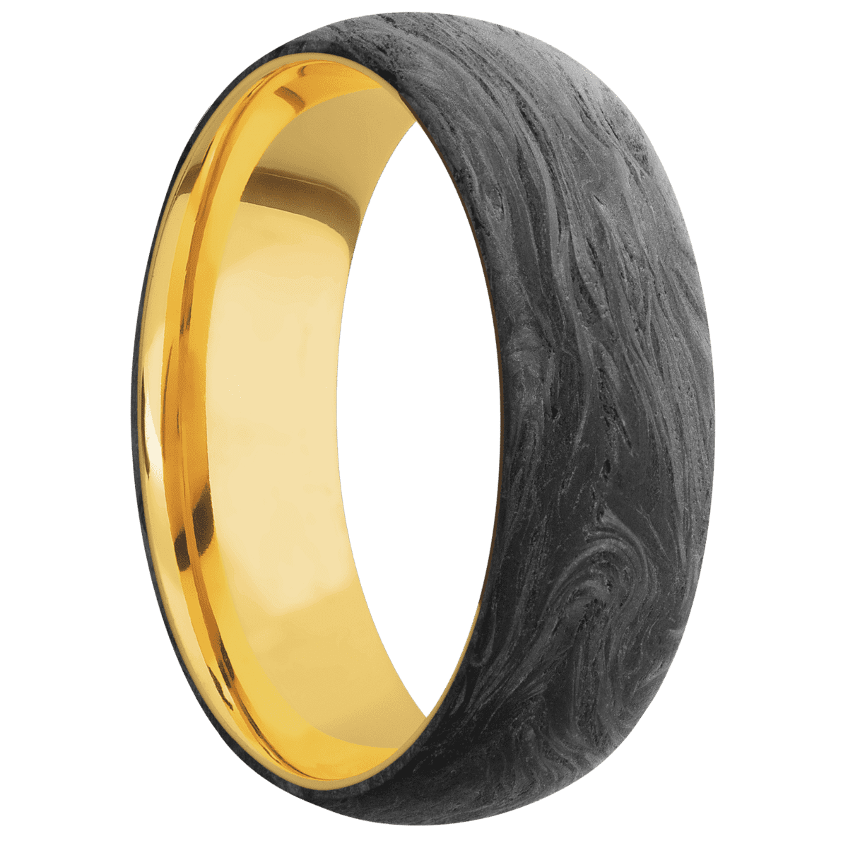 Forged Carbon Fiber + None Finish + 18K Yellow Gold