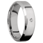 10K White Gold + Satin , Polish Finish