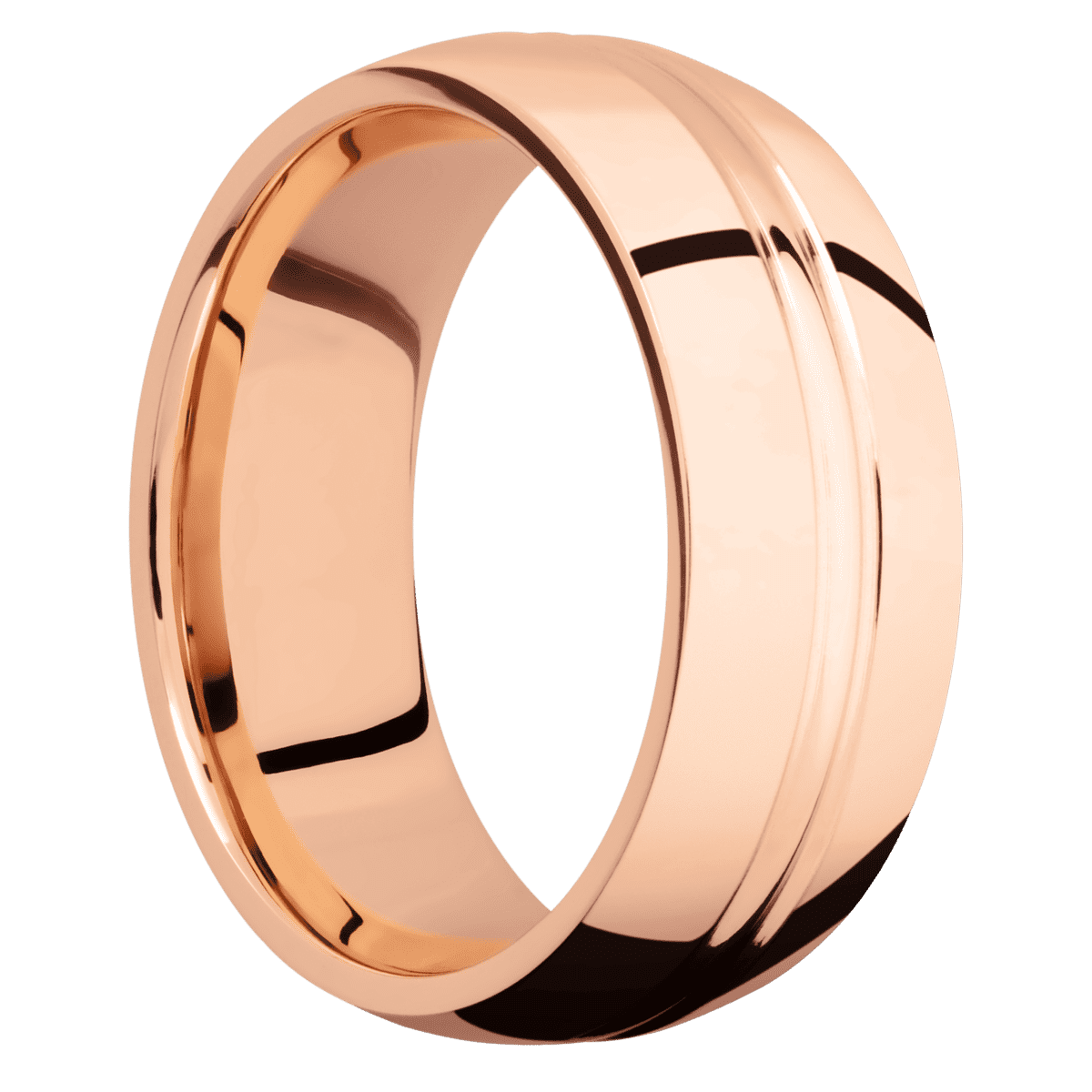 10K Rose Gold + Polish , Polish Finish