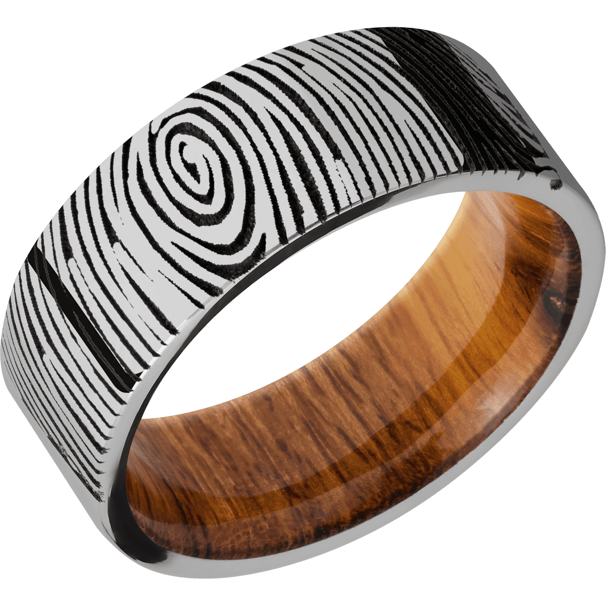 Titanium + Polish Finish + Desert Iron Wood