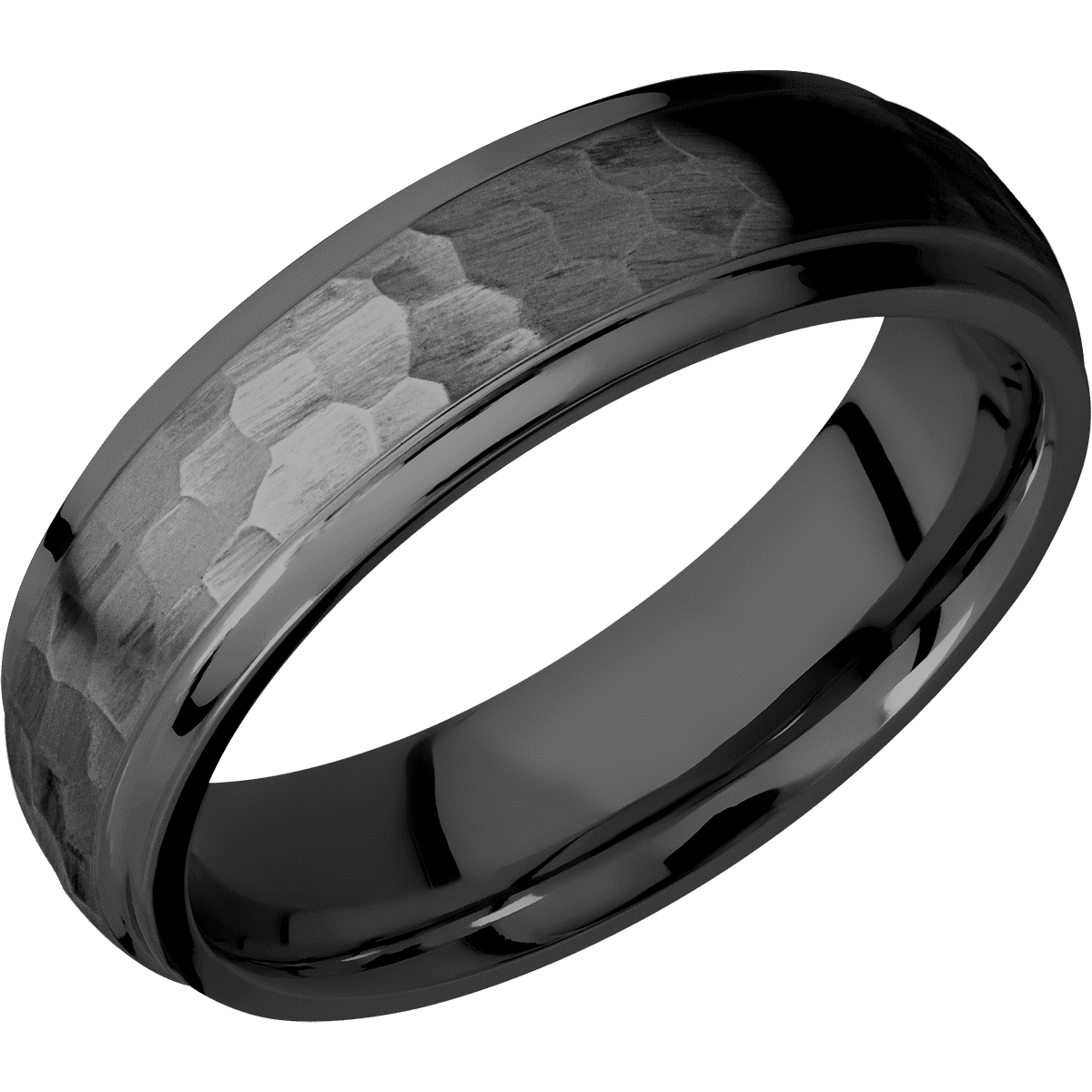 Zirconium + Hammer , Polish Finish