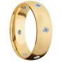 10K Yellow Gold + Satin Finish