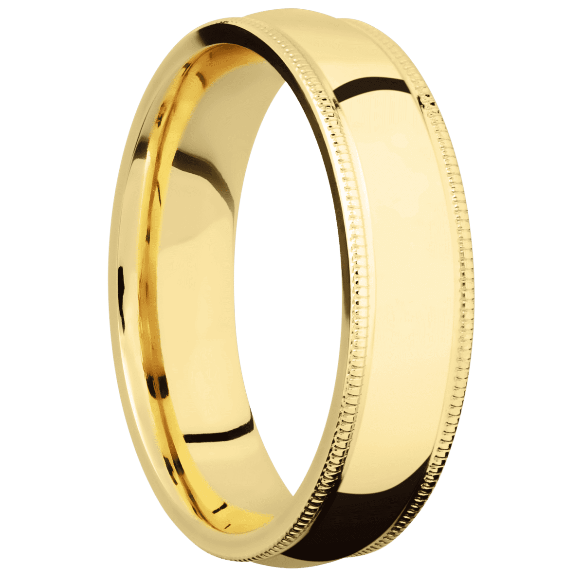 18K Yellow Gold + Polish Finish