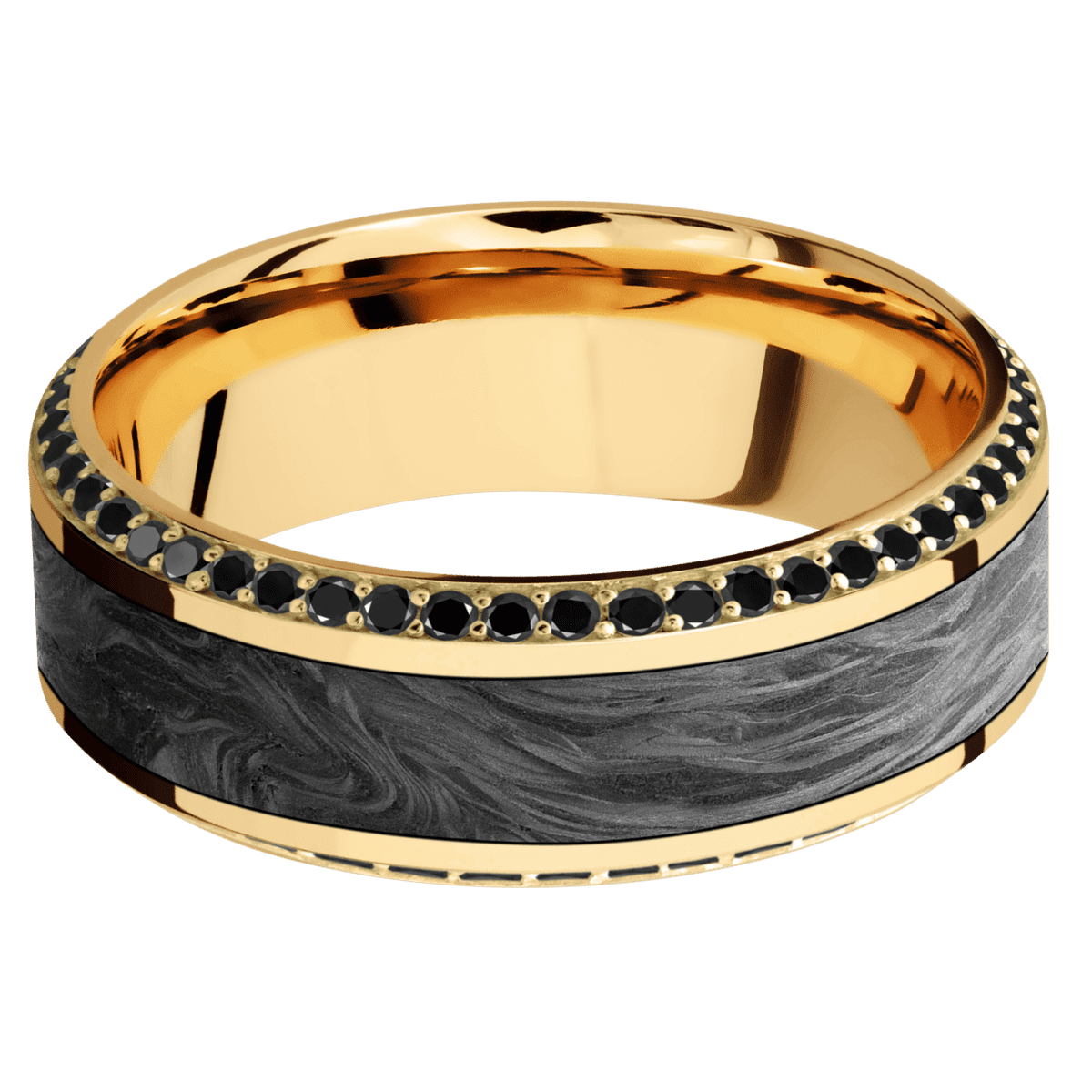 14K Yellow Gold + Polish , Polish Finish