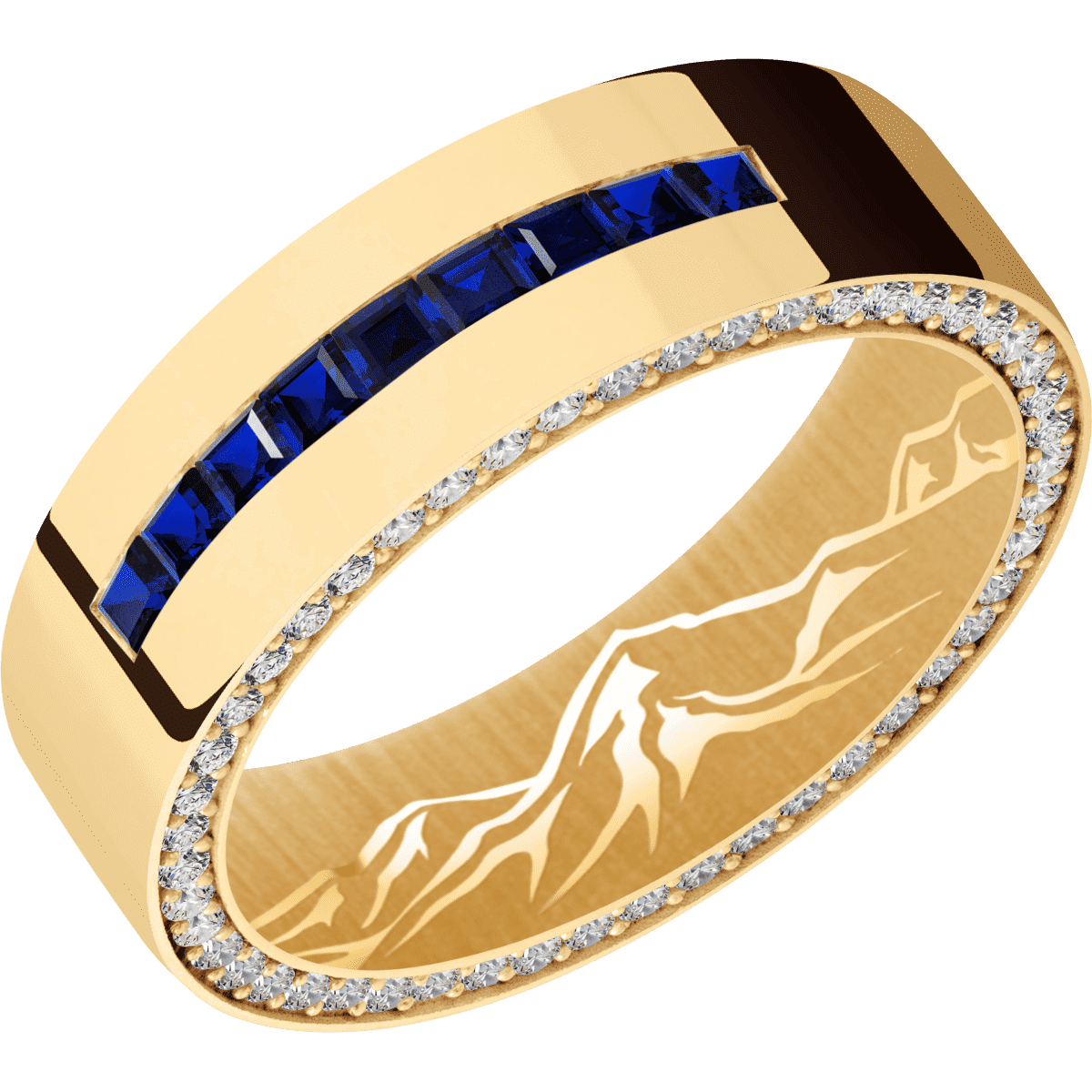 10K Yellow Gold + Polish Finish
