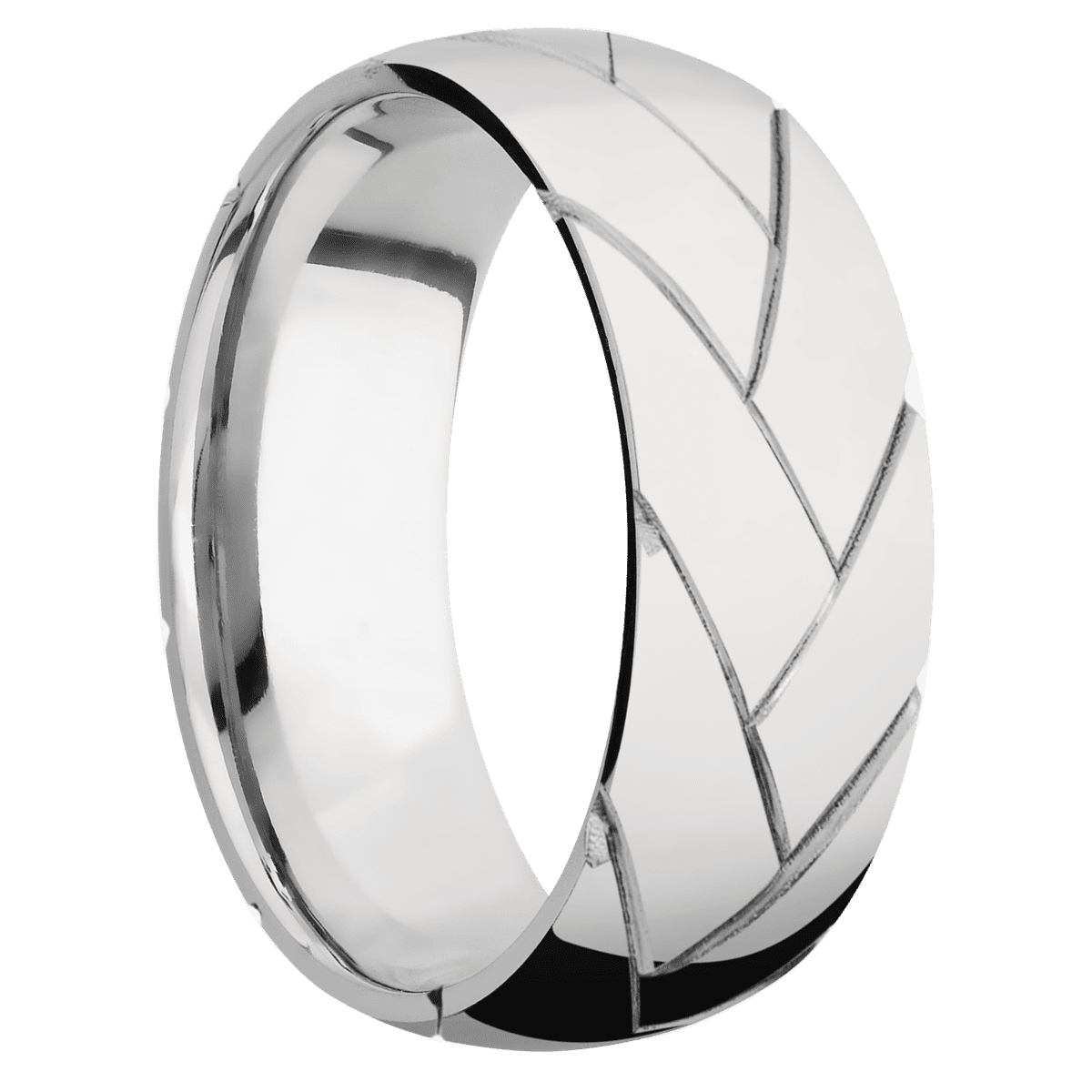Palladium Silver + Polish Finish
