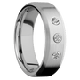 14K White Gold + Satin , Satin Finish