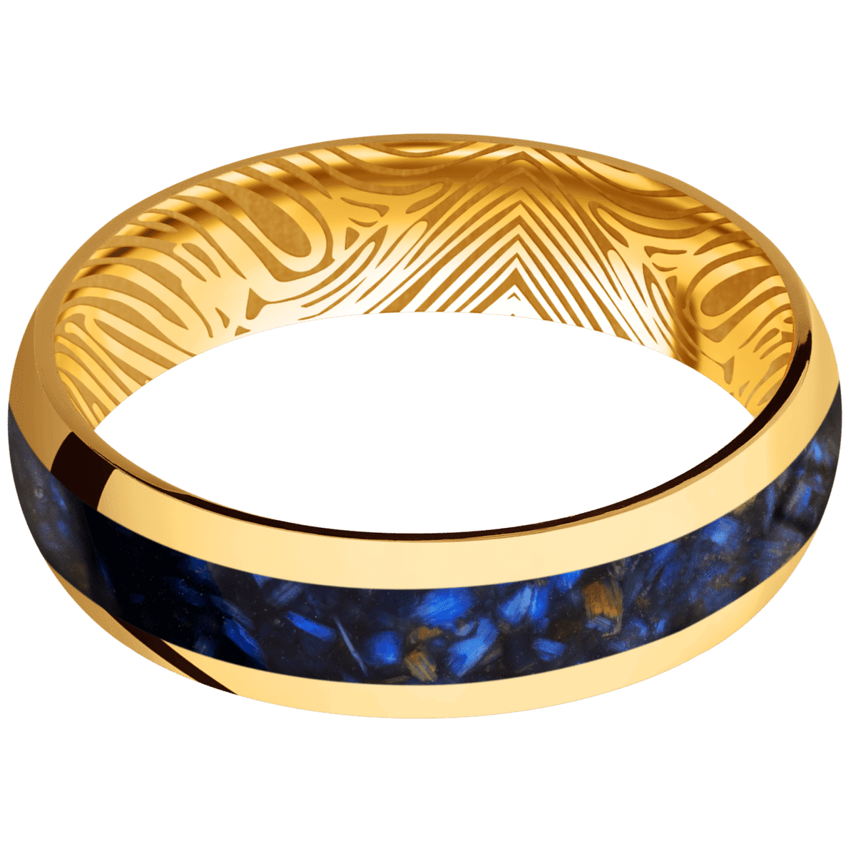 22K Yellow Gold + Polish Finish