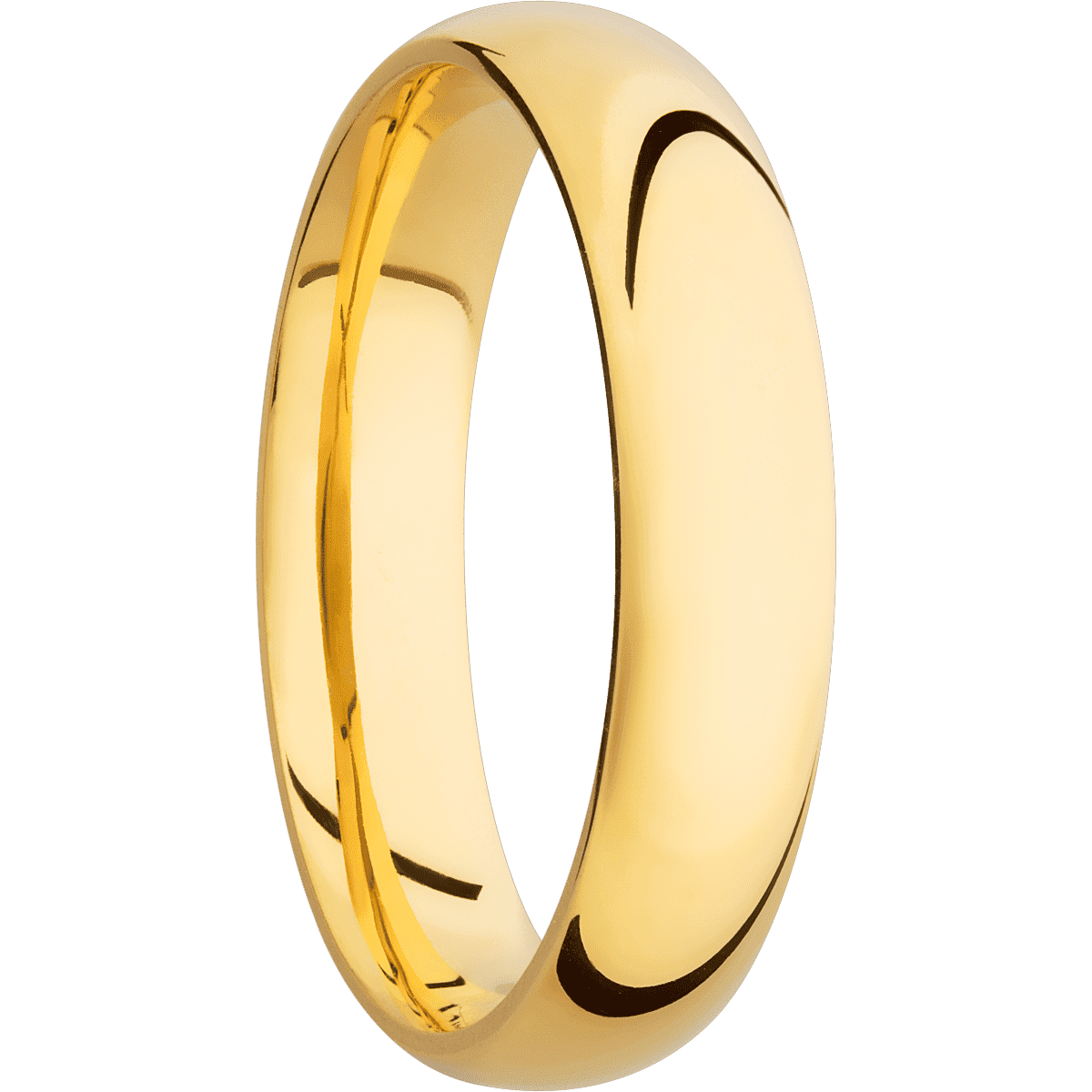 14K Yellow Gold + Polish Finish
