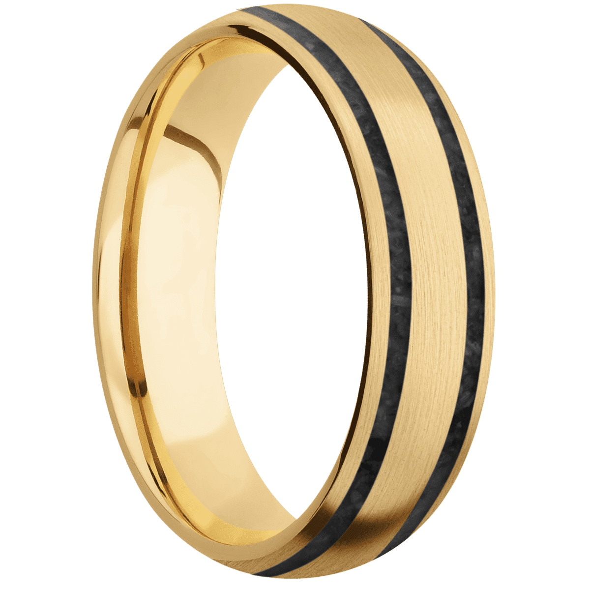 10K Yellow Gold + Satin Finish