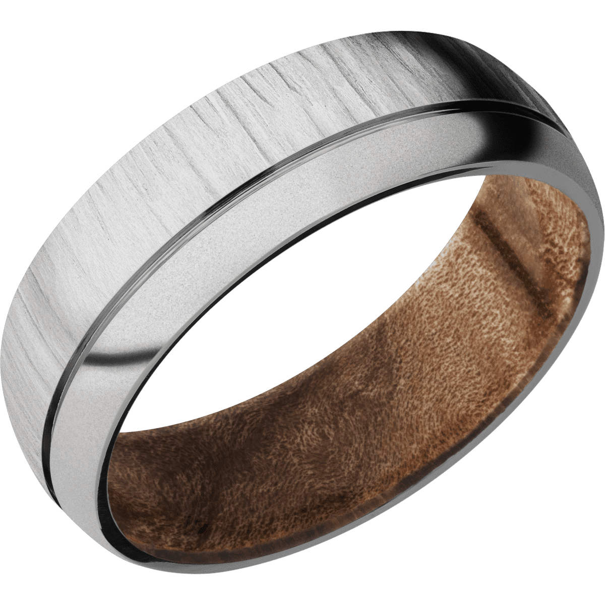 Titanium + Treebark1 , Bead Finish + Maple Burl