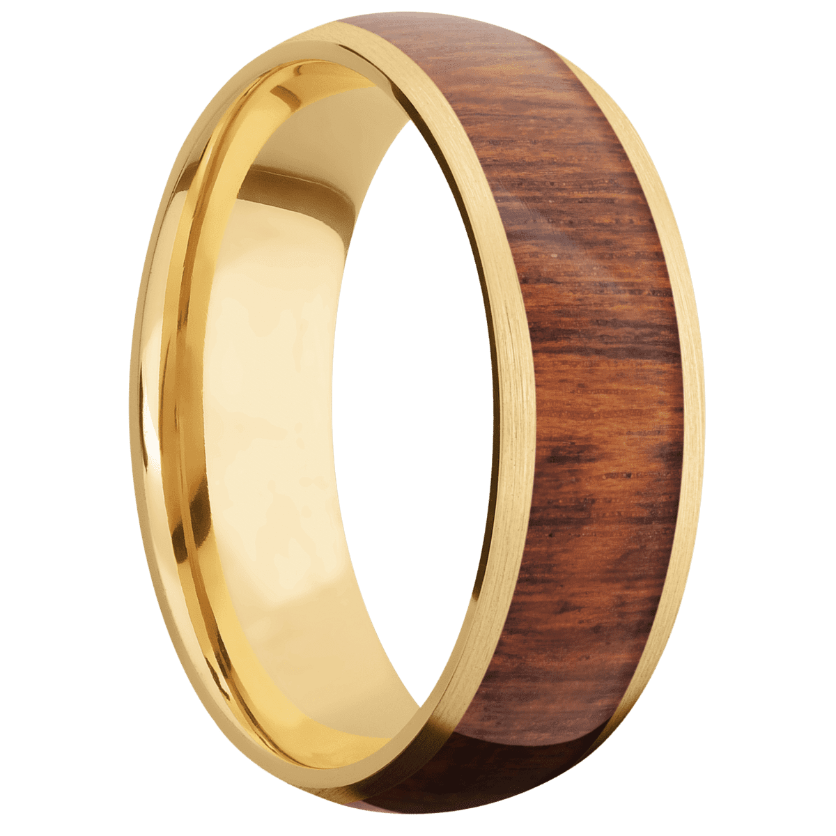 10K Yellow Gold + Satin Finish