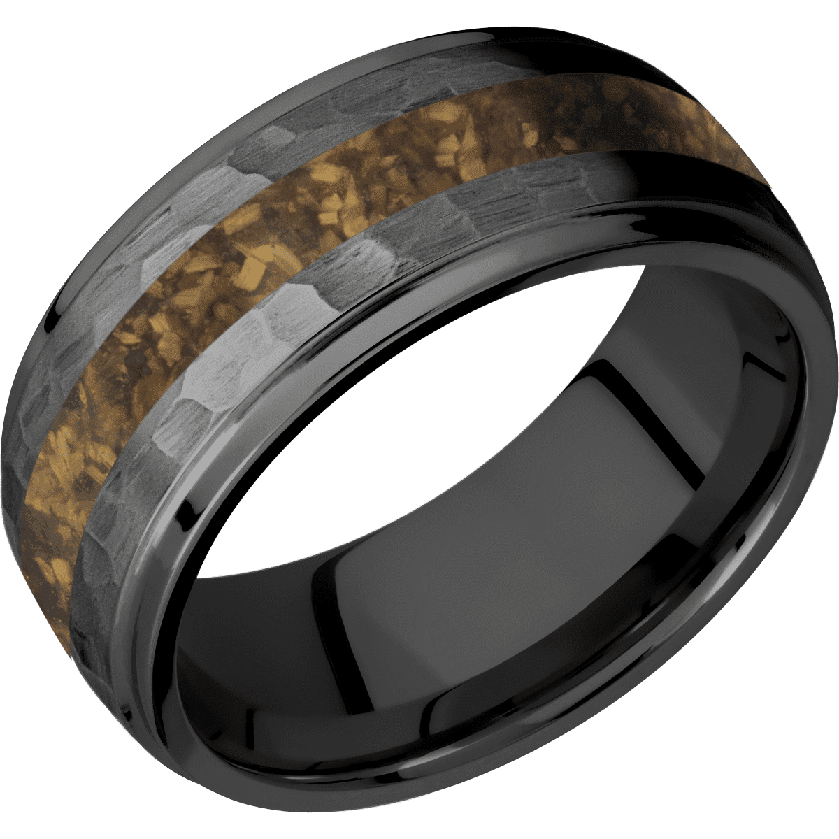 Zirconium + Hammer , Polish Finish