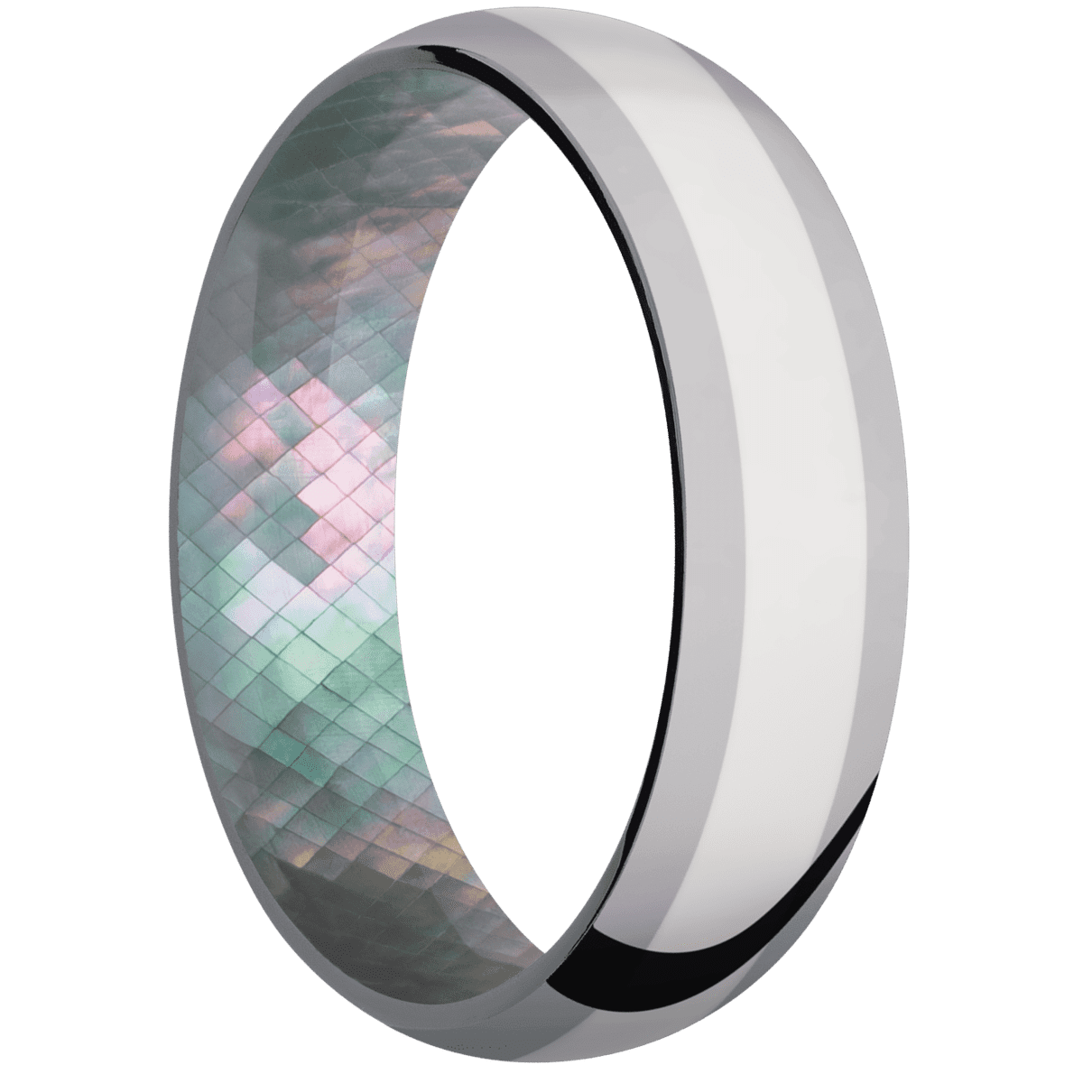 Tantalum + Polish Finish + Black Mother of Pearl