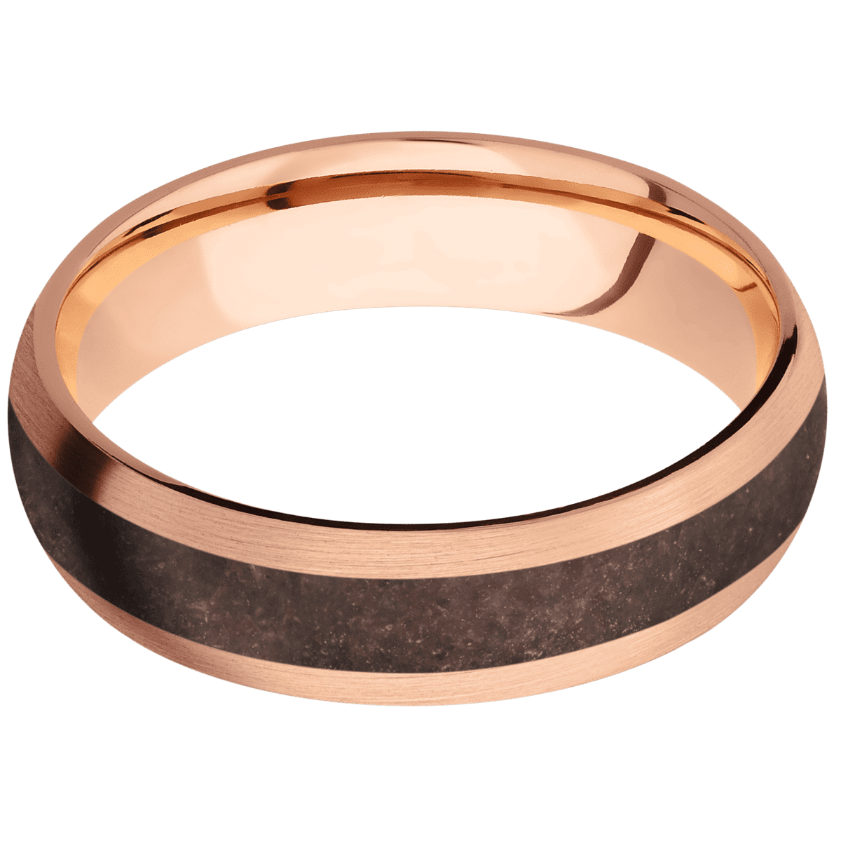 10K Rose Gold + Satin Finish