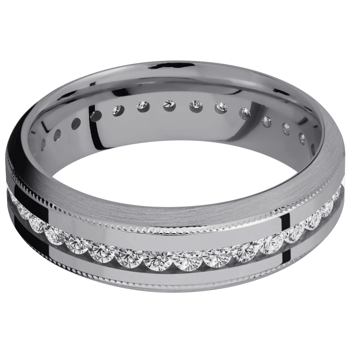 Tantalum + Polish , Satin Finish