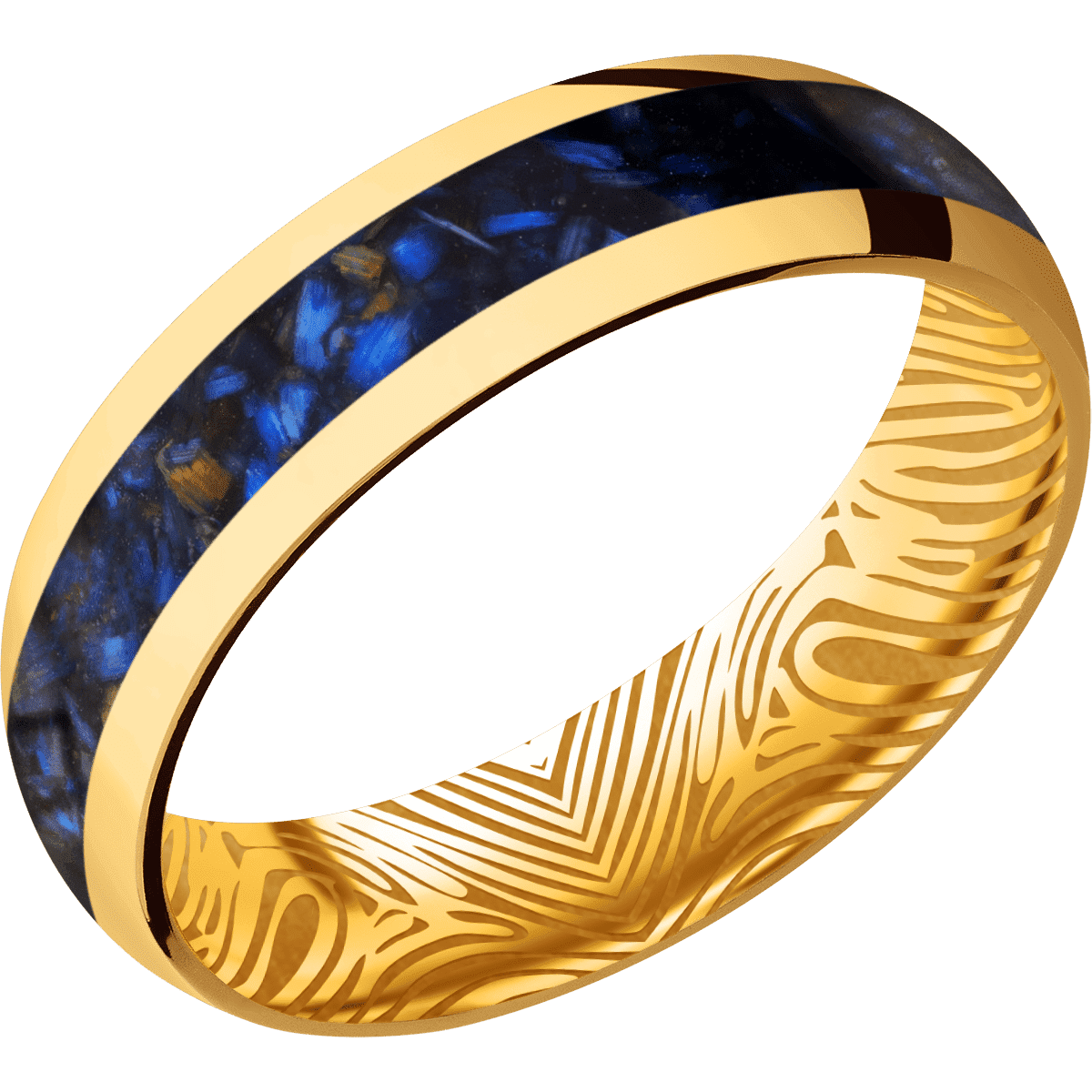 22K Yellow Gold + Polish Finish