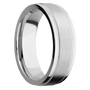 14K White Gold + Satin , Polish Finish