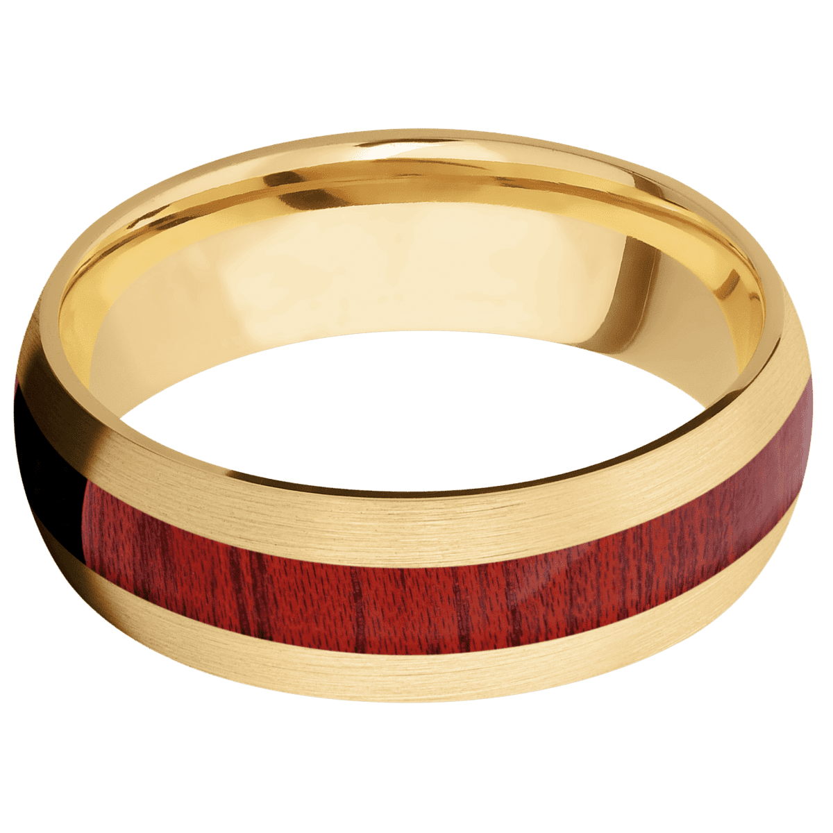 10K Yellow Gold + Satin Finish