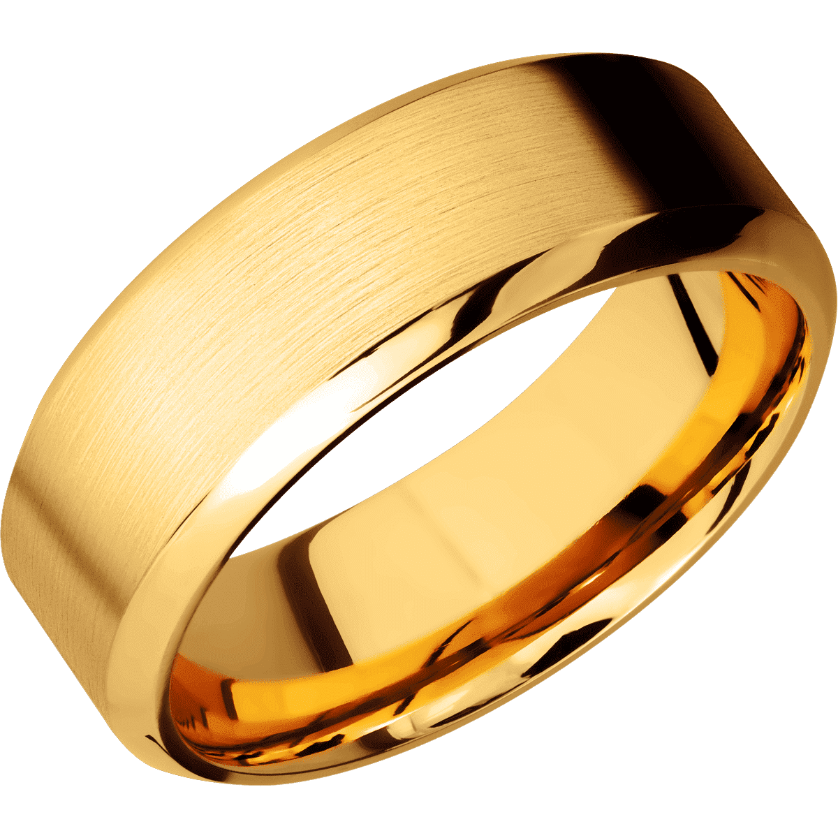 22K Yellow Gold + Satin , Polish Finish