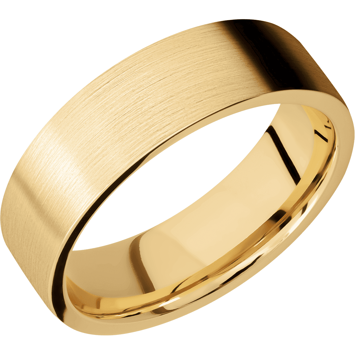 10K Yellow Gold + Satin Finish