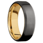 Tantalum Noir + Satin , Satin Finish + 10K Yellow Gold