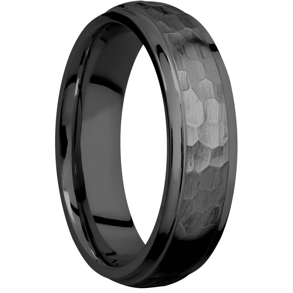Zirconium + Hammer , Polish Finish