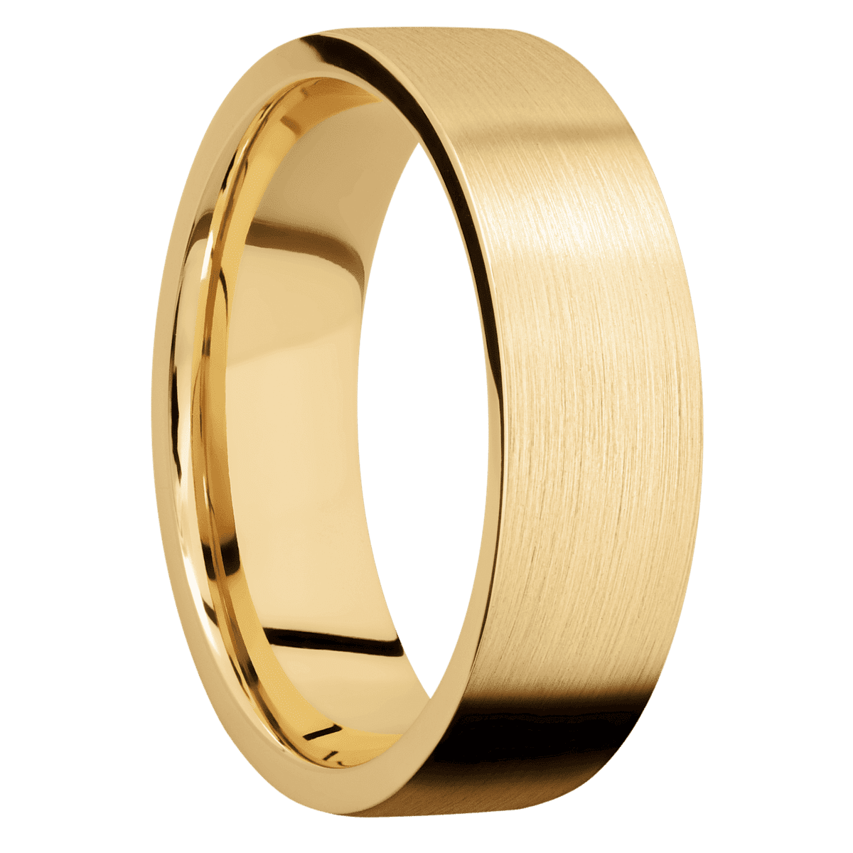 10K Yellow Gold + Satin Finish