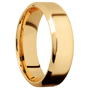 14K Yellow Gold + Satin , Polish Finish